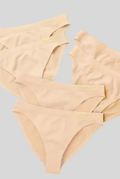 Yellowberry Kids'  6pk Scout Seamless Underwear In Doe