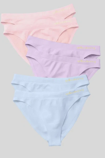 Yellowberry Kids'  6pk Scout Seamless Underwear In Mellow Daisy
