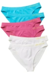 Yellowberry Kids'  6pk Scout Seamless Underwear In White Multicolored