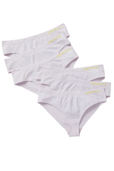 Yellowberry 6pk Seamless Bikini Underwear With Bonded Seam In White