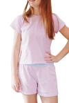 Yellowberry Kids'  Bliss Cotton Short In Lilac