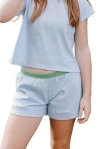 Yellowberry Kids'  Bliss Cotton Short In Raindrop