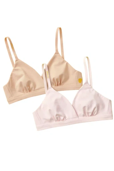 Yellowberry Kids'  Butter Triangle 2pk Bra In Brown
