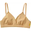 Yellowberry Kids'  Butter Triangle Bra In Fawn