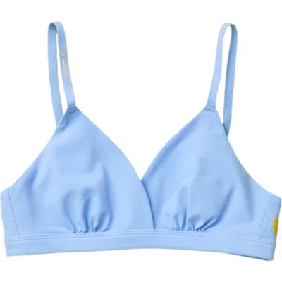 Yellowberry Kids'  Butter Triangle Bra In Ocean