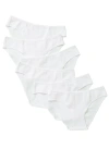 Yellowberry Kids'  Everyday Cotton Undie 6pk In White