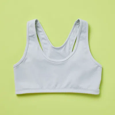 Yellowberry Kids'  Half Moon High-impact Sports Bra In Grayscale