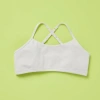 Yellowberry Kids'  Ladybug Cotton Bra In Heather Grey Mist