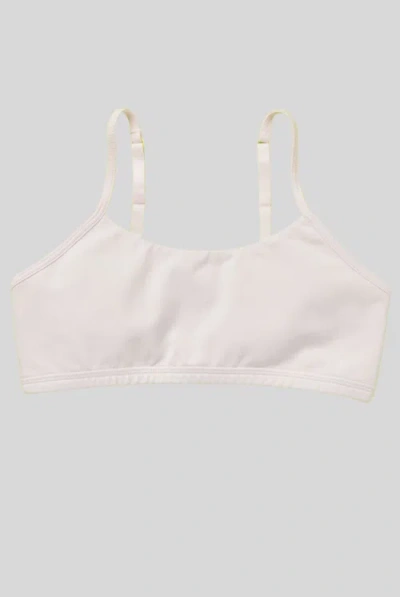 Yellowberry Kids'  Ladybug Cotton Bra In Pale Pink Bubble