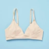 Yellowberry Kids'  Lily Triangle Bra In Beige