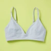 Yellowberry Kids'  Lily Triangle Bra In Misty Blue Sky