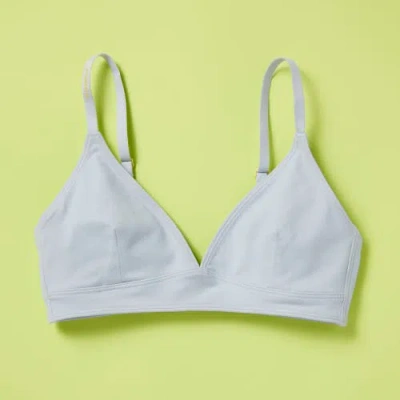 Yellowberry Kids'  Lily Triangle Bra In Misty Blue Sky