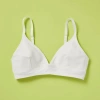 Yellowberry Kids'  Lily Triangle Bra In White Cloud