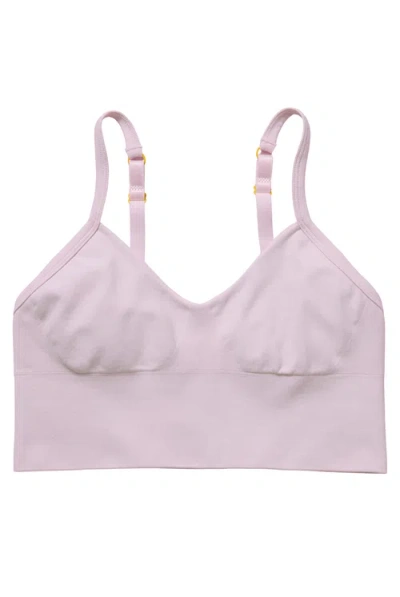 Yellowberry Kids'  Lola Seamless Crop Bra In White