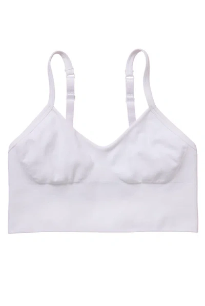 Yellowberry Kids'  Lola Seamless Crop Bra In White