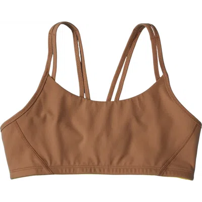 Yellowberry Kids'  Luna Strappy Bra In Mocha