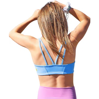 Yellowberry Kids'  Luna Strappy Bra In Ocean