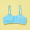 Yellowberry Kids'  Pipit Pima Cotton Bra In Blue Wave
