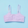 Yellowberry Kids'  Pipit Pima Cotton Bra In Lavender