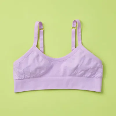Yellowberry Kids'  Poppy Seamless Bra In Lavender Petal