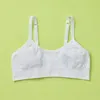 Yellowberry Kids'  Poppy Seamless Bra In White Marshmallow