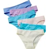 Yellowberry Kids'  Simple Pima Cotton Underwear 6pk In Lupin Swirl