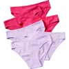 Yellowberry Simple Pima Cotton Underwear 6pk In Wildflower