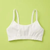 Yellowberry Kids'  Sky High Impact Sports Bra In White Marshmallow
