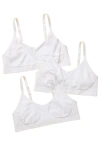 Yellowberry Kids'  Tulip Seamless Bra 3pk In Snowflake