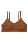 Yellowberry Kids'  Tulip Seamless Bra In Mocha