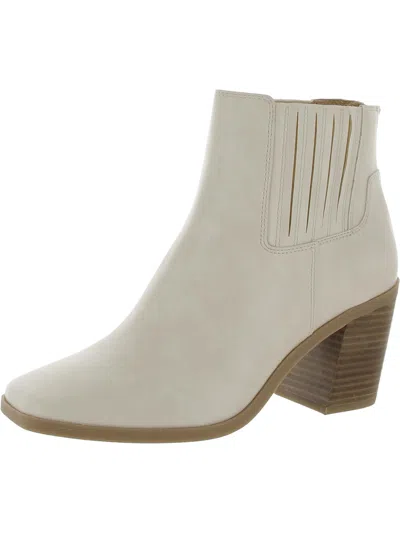 Yellowbox Milana Womens Leather Square Toe Ankle Boots In Beige