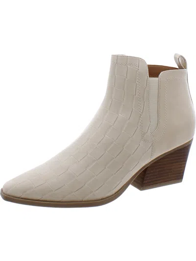 Yellowbox Womens Faux Leather Ankle Booties In Beige