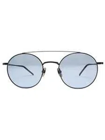 Yellows Plus Herman Round Glasses In Blue