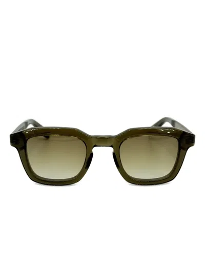 Yellows Plus Leonard Square-frame Sunglasses In Green