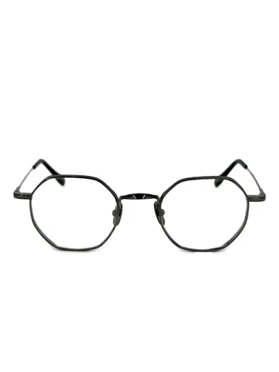 Yellows Plus Sid Octagon-frame Glasses In Gray