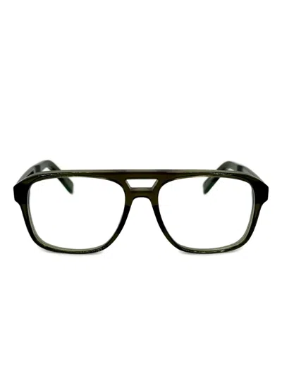 Yellows Plus Silas Geometric Glasses In Black