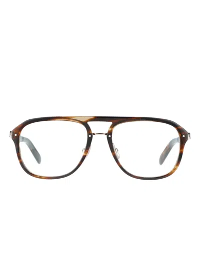 Yellows Plus Stan Round Glasses In Brown