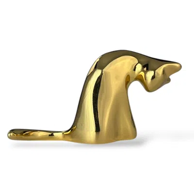 Yenny Cocq Llc Grooming Cat In Gold