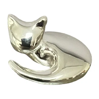 Yenny Cocq Llc Silver Curled Up Cat