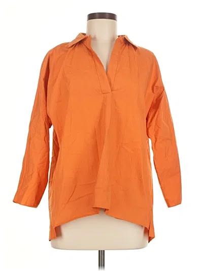 Pre-owned Yeohlee 3/4 Sleeve Blouse In Orange