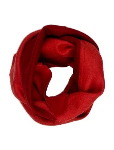 Pre-owned Yeohlee Gripoix Cc Wool Scarf In Red
