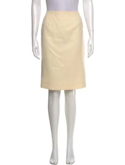 Pre-owned Yeohlee Knee-length Skirt In Yellow