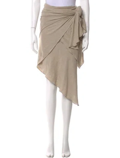 Pre-owned Yeohlee Linen Midi Length Skirt In Neutral