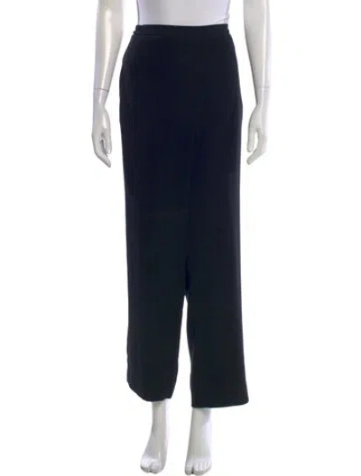 Pre-owned Yeohlee Linen Wide Leg Pants In Black