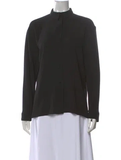 Pre-owned Yeohlee Long Sleeve Button-up Top In Gray