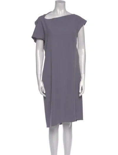 Pre-owned Yeohlee One-shoulder Midi Length Dress In Purple