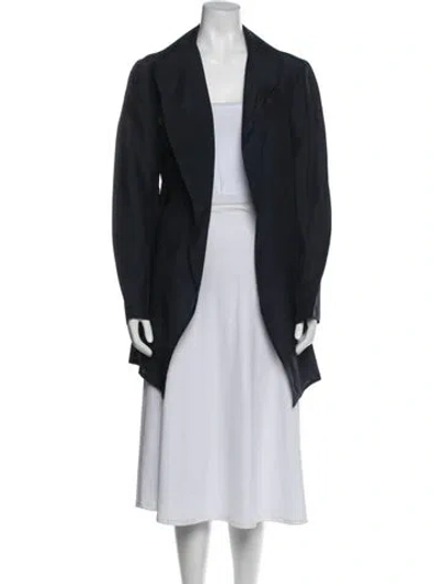 Pre-owned Yeohlee Silk Coat In Blue