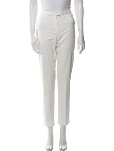 Pre-owned Yeohlee Straight Leg Pants In White