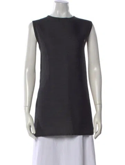Pre-owned Yeohlee Wool Crew Neck Top In Gray