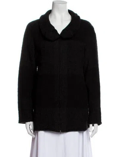 Pre-owned Yeohlee Wool Faux Fur Jacket In Black